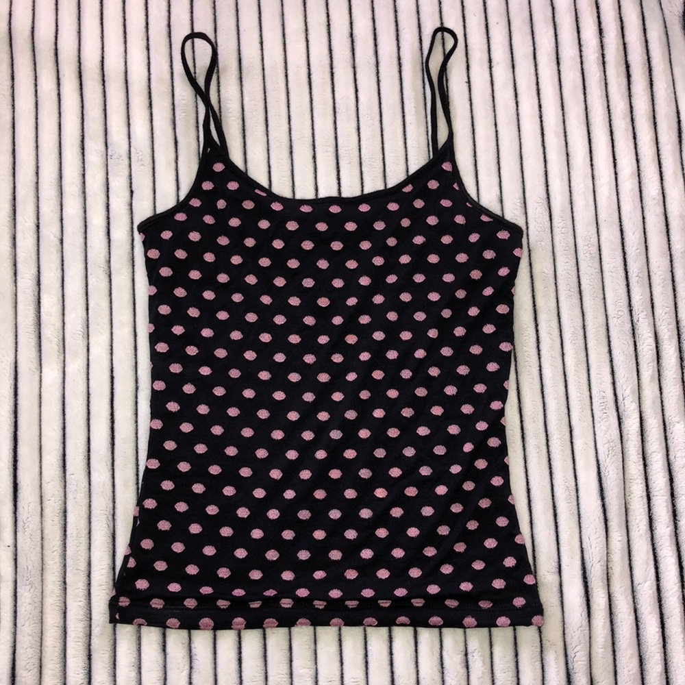 INC polka dot cami tank
